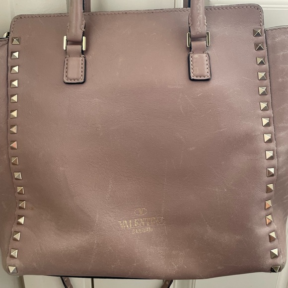 Authentic Valentino Rockstud Blush Pink 2 Way Bag - Picture 3 of 11